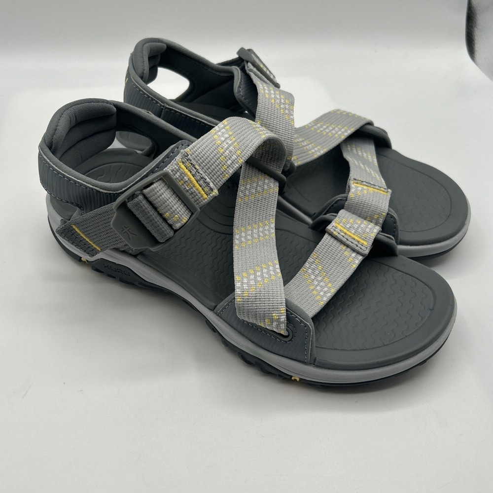 NEW Kuru Women's Current Sandal, Gray, Soft Yellow,Walking,Hiking, SZ: 8 M, NWOB - Picture 14 of 15